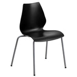 HERCULES Series 770 lb. Capacity Stack Chair with Lumbar Support and Silver Frame - SchoolOutlet