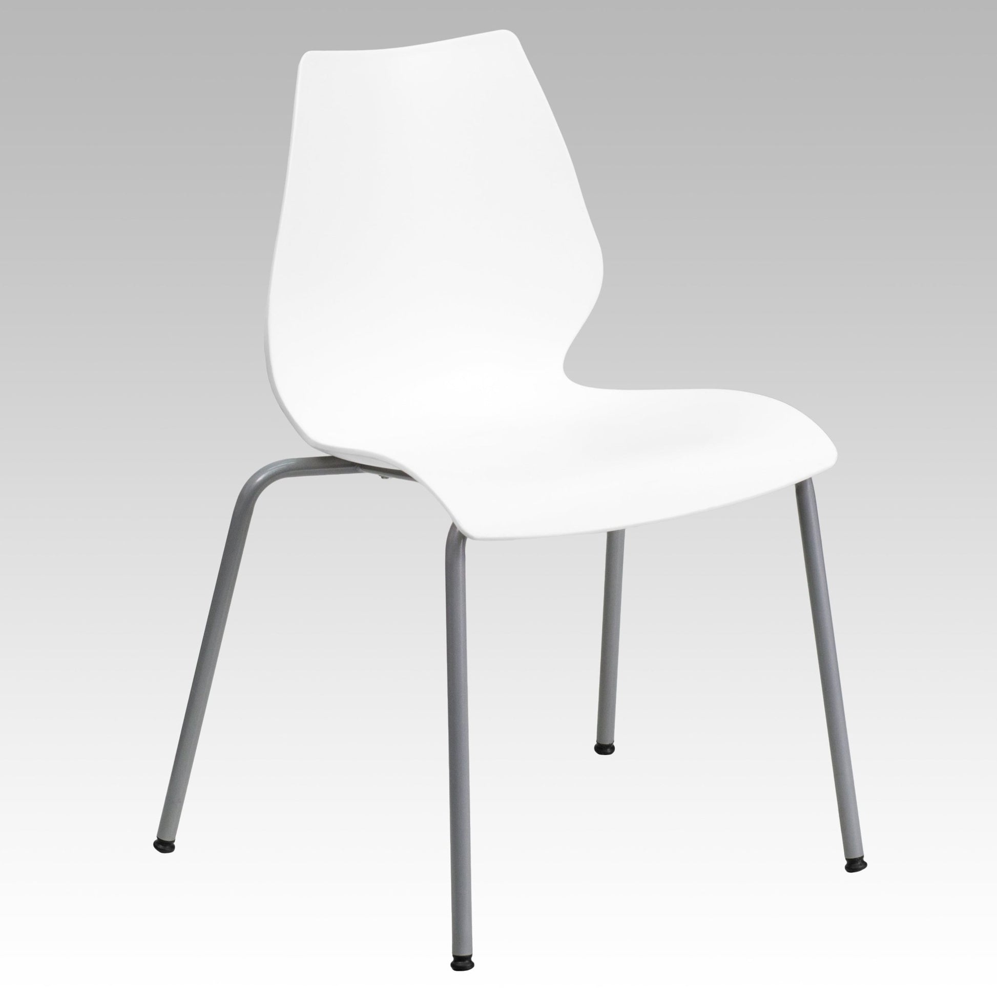 HERCULES Series 770 lb. Capacity Stack Chair with Lumbar Support and Silver Frame - SchoolOutlet