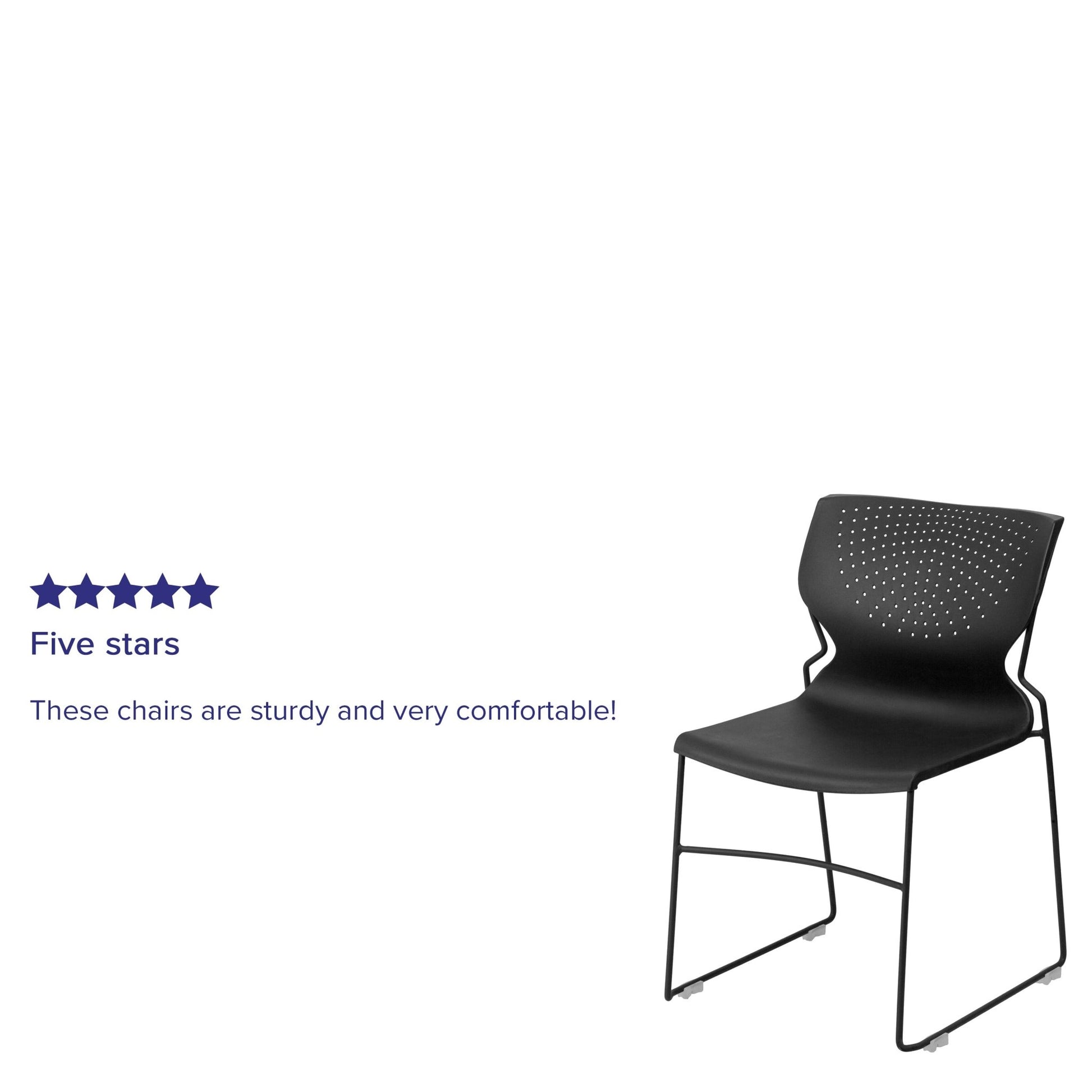 HERCULES Series 661 lb. Capacity Full Back Stack Chair with Powder Coated Frame - SchoolOutlet