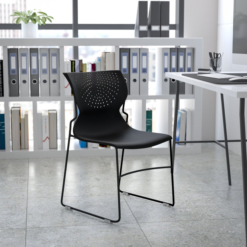 HERCULES Series 661 lb. Capacity Full Back Stack Chair with Powder Coated Frame - SchoolOutlet