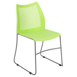 HERCULES Series 661 lb. Capacity Stack Chair with Air-Vent Back and Powder Coated Sled Base - SchoolOutlet