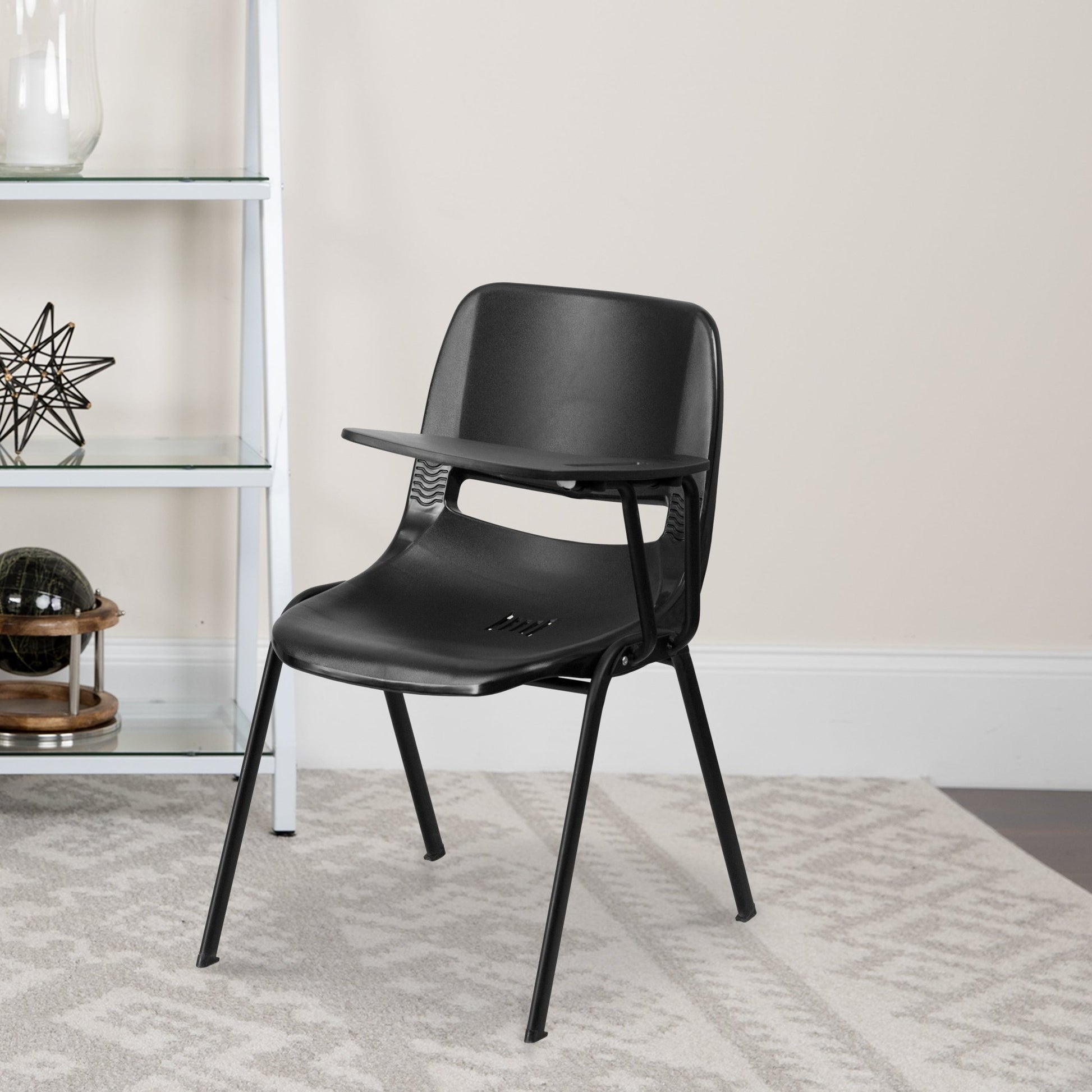 HERCULES Ergonomic Shell Chair with Left Handed Flip-Up Tablet Arm - SchoolOutlet