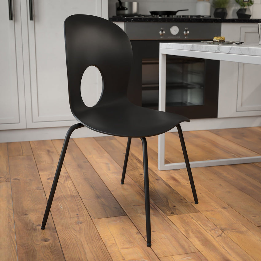 HERCULES Series 770 lb. Capacity Designer Plastic Stack Chair with Frame - SchoolOutlet