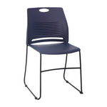 HERCULES Series Commercial Grade 660 lb. Capacity Plastic Stack Chair with Powder Coated Sled Base Frame and Integrated Carrying Handle - SchoolOutlet
