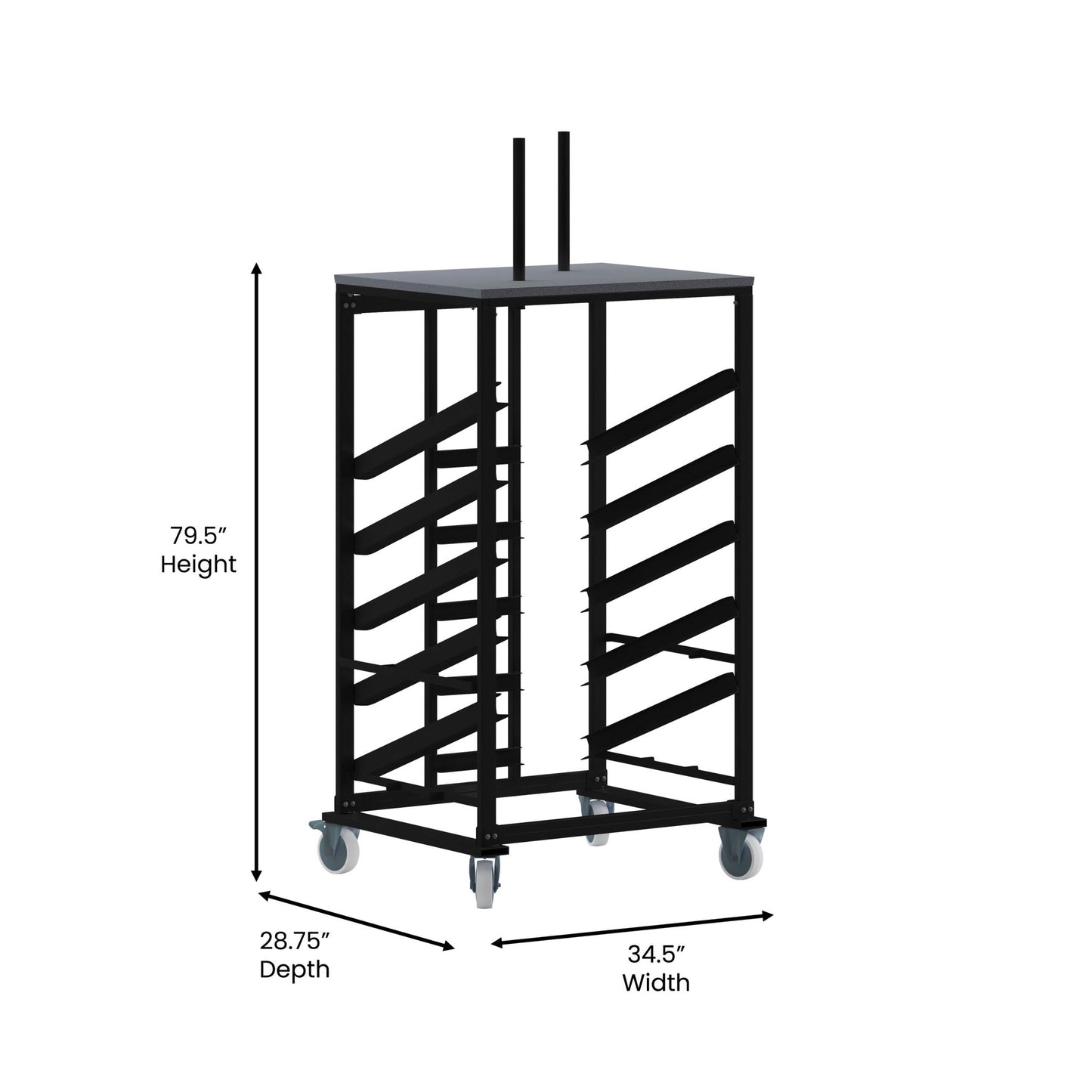 Neena Cocktail Table Dolly for 30'' Round Tables - SchoolOutlet