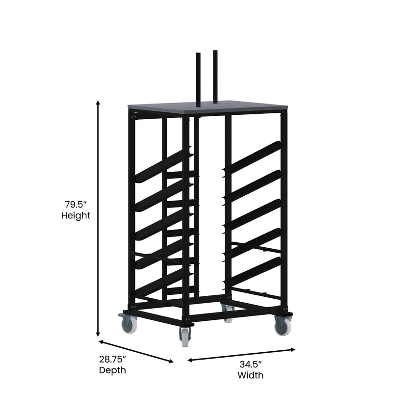 Neena Cocktail Table Dolly for 30'' Round Tables - SchoolOutlet