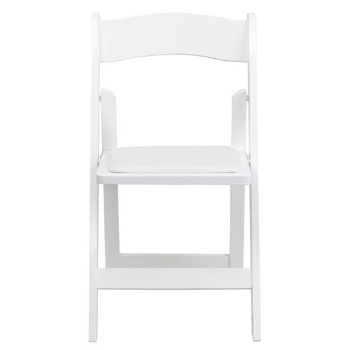 Flash Furniture HERCULES Series White Wood Folding Chair - Padded Vinyl Seat(FLA-XF-2901-WH-WOOD-GG) - SchoolOutlet