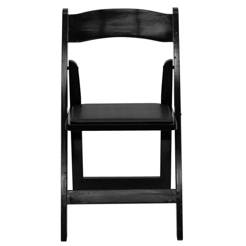 Flash Furniture HERCULES Series Black Wood Folding Chair - Padded Vinyl Seat(FLA-XF-2902-BK-WOOD-GG) - SchoolOutlet