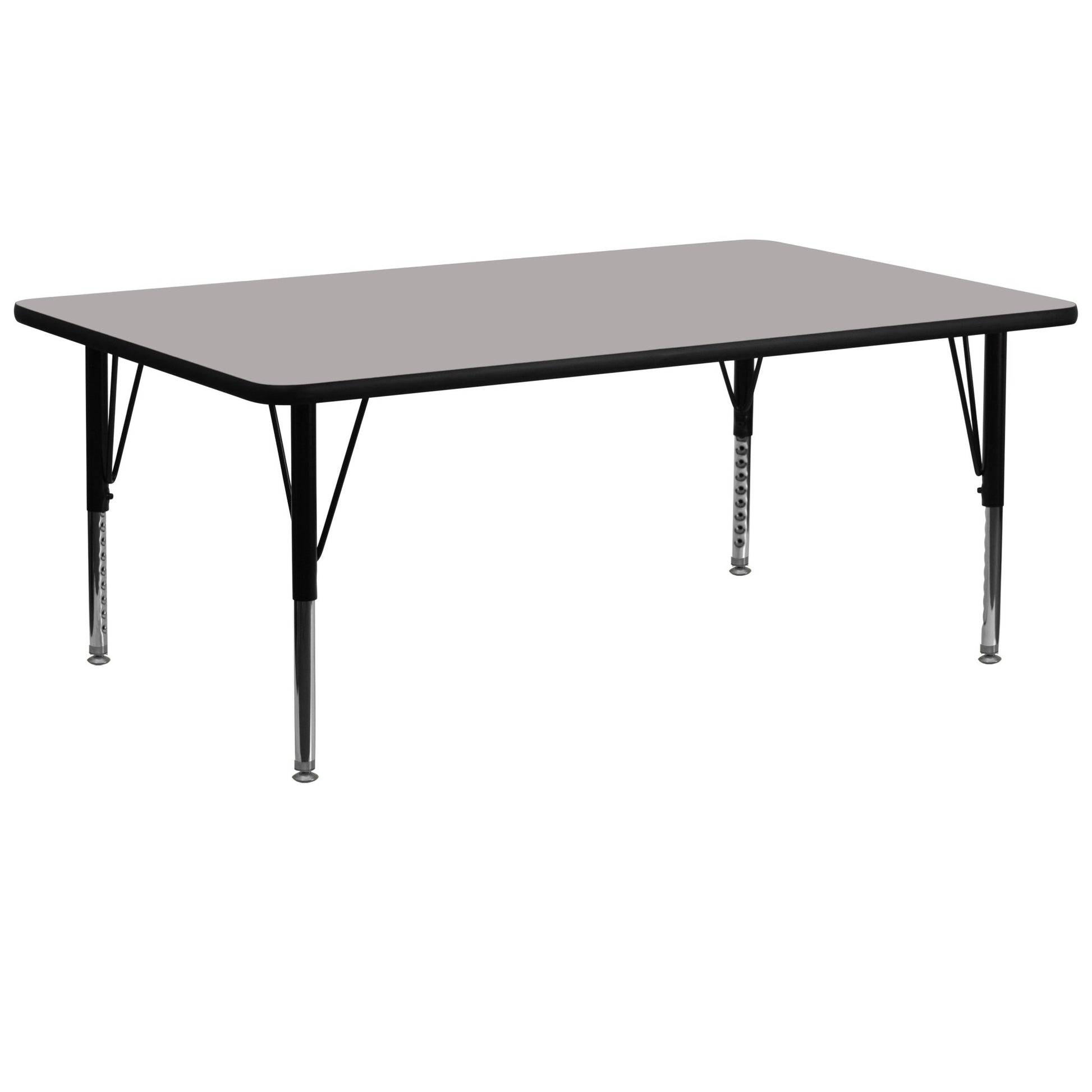 Wren Mobile 30''W x 72''L Rectangular HP Laminate Activity Table - Standard Height Adjustable Legs - SchoolOutlet