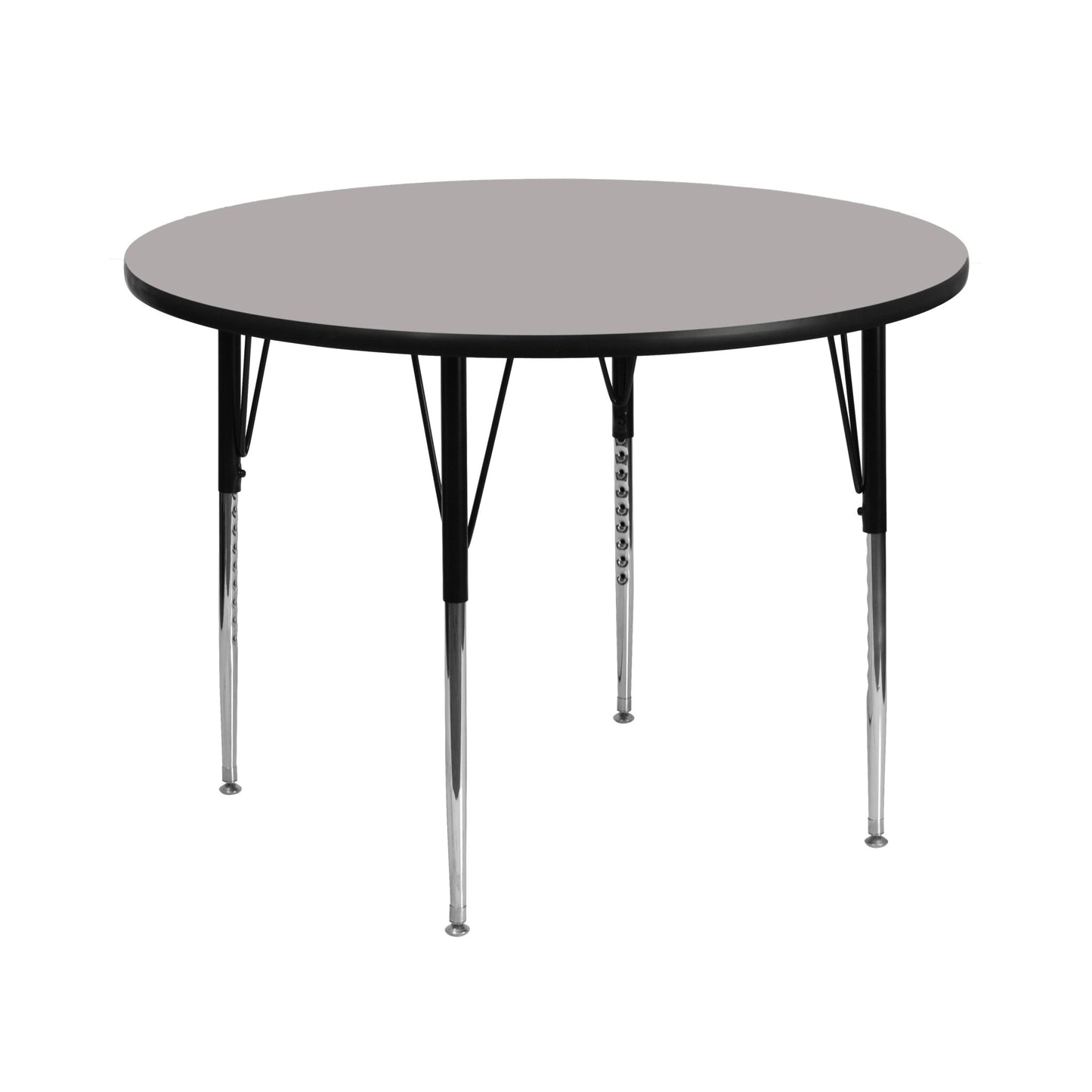 Wren Mobile 42'' Round HP Laminate Activity Table - Standard Height Adjustable Legs - SchoolOutlet