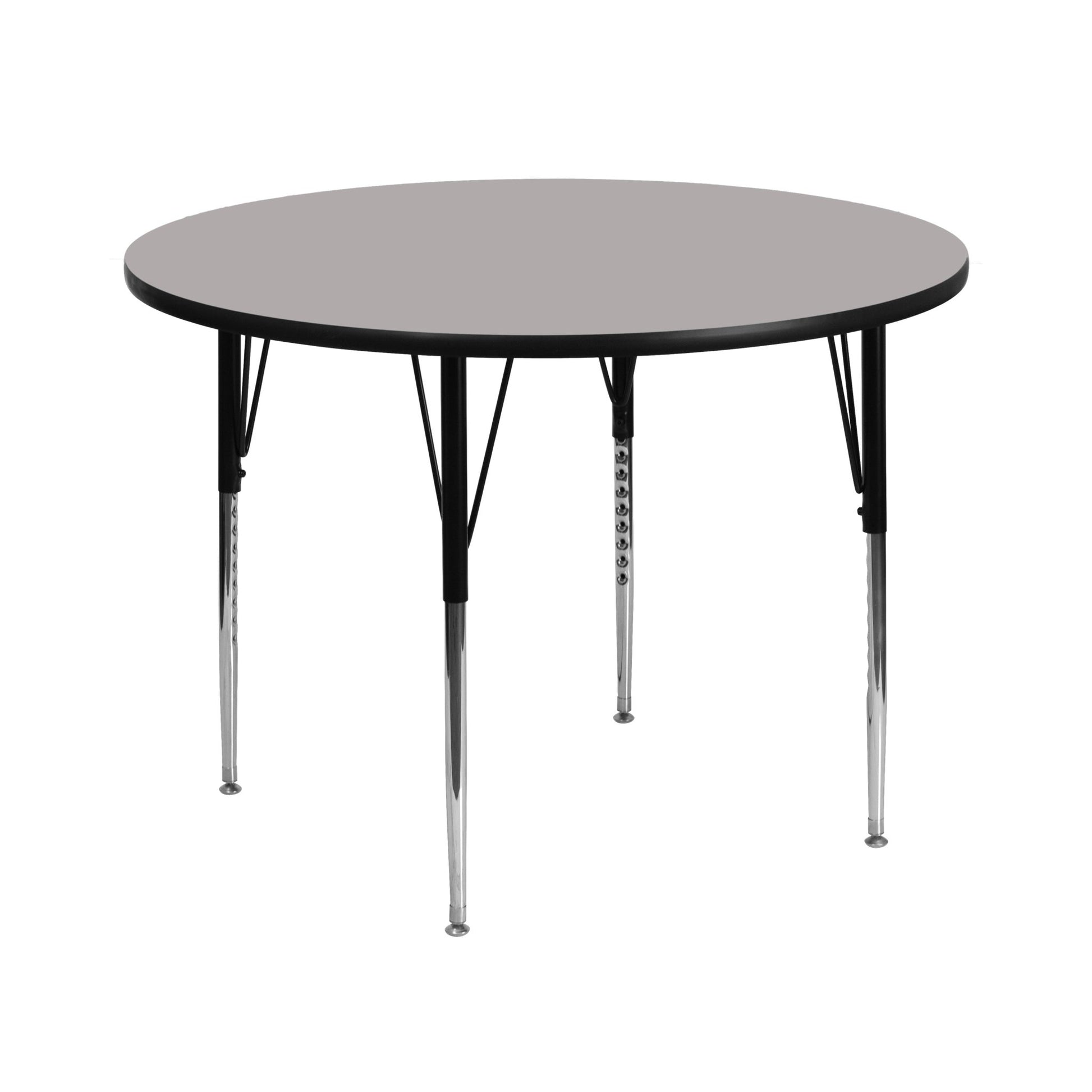 Wren Mobile 42'' Round HP Laminate Activity Table - Standard Height Adjustable Legs - SchoolOutlet