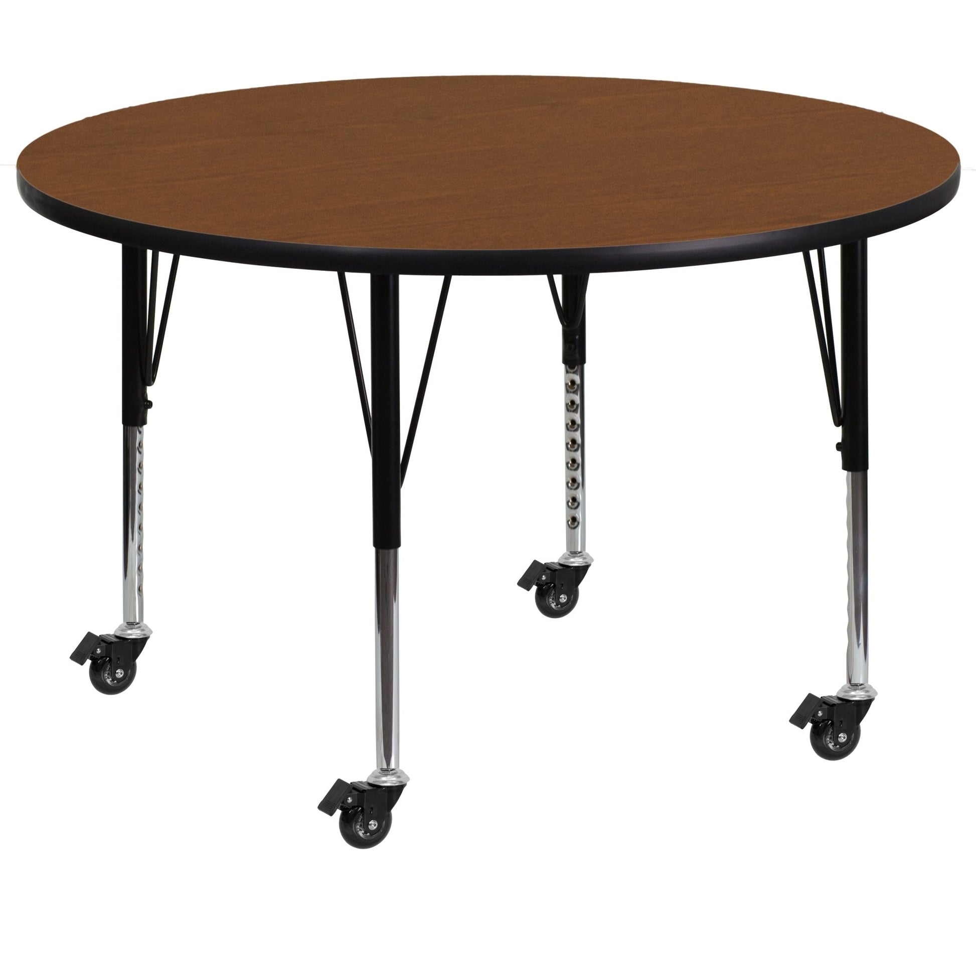 Wren Mobile 42'' Round HP Laminate Activity Table - Standard Height Adjustable Legs - SchoolOutlet