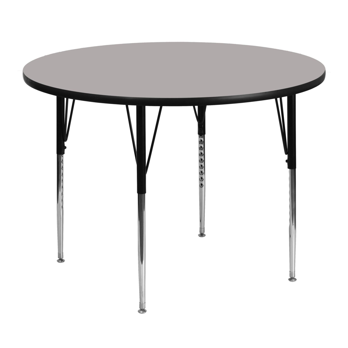 Wren Mobile 48'' Round HP Laminate Activity Table - Standard Height Adjustable Legs - SchoolOutlet