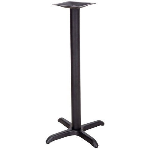 Flash Furniture 22'' x 22'' Restaurant Table X-Base with 3'' Dia. Bar Height Column(FLA-XU-T2222-BAR-GG) - SchoolOutlet