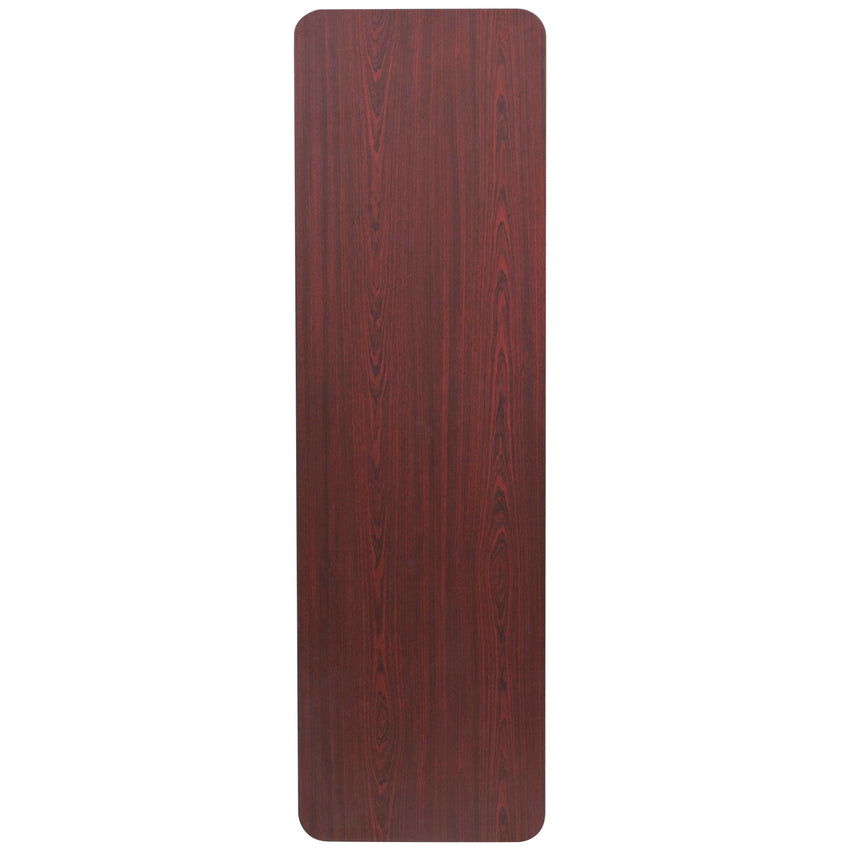 Floyd 5-Foot High Pressure Mahogany Laminate Folding Training Table - SchoolOutlet
