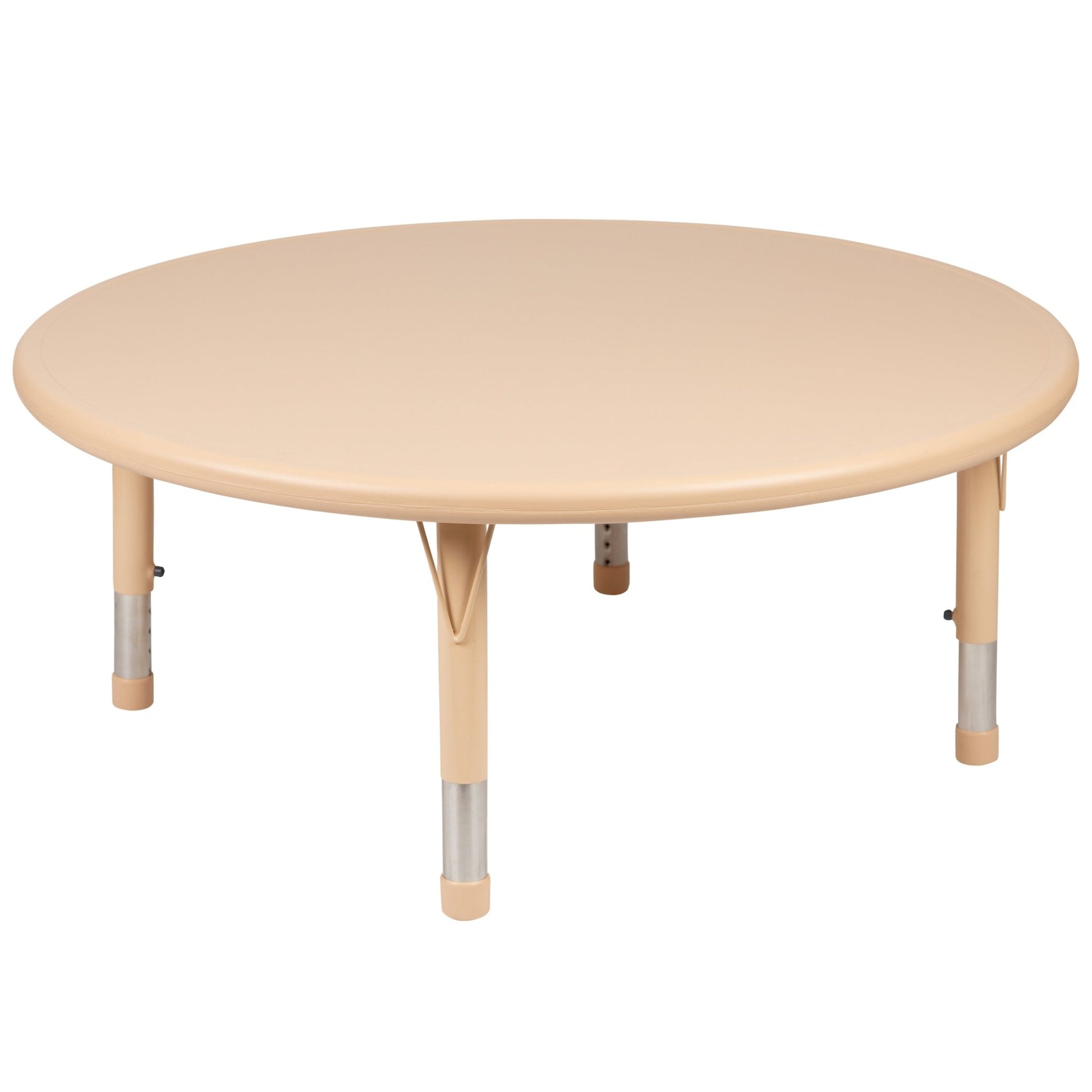 Wren 45'' Round Plastic Height Adjustable Activity Table - SchoolOutlet