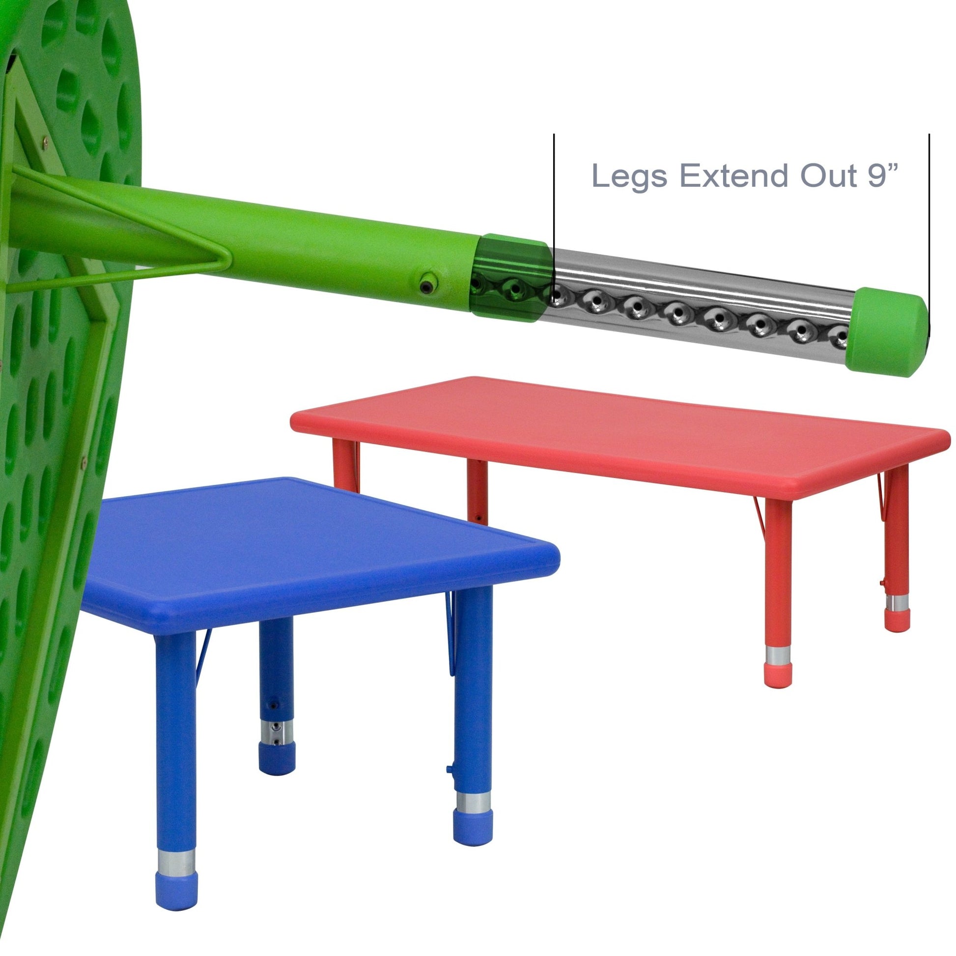 Wren 33'' Round Plastic Height Adjustable Activity Table - SchoolOutlet