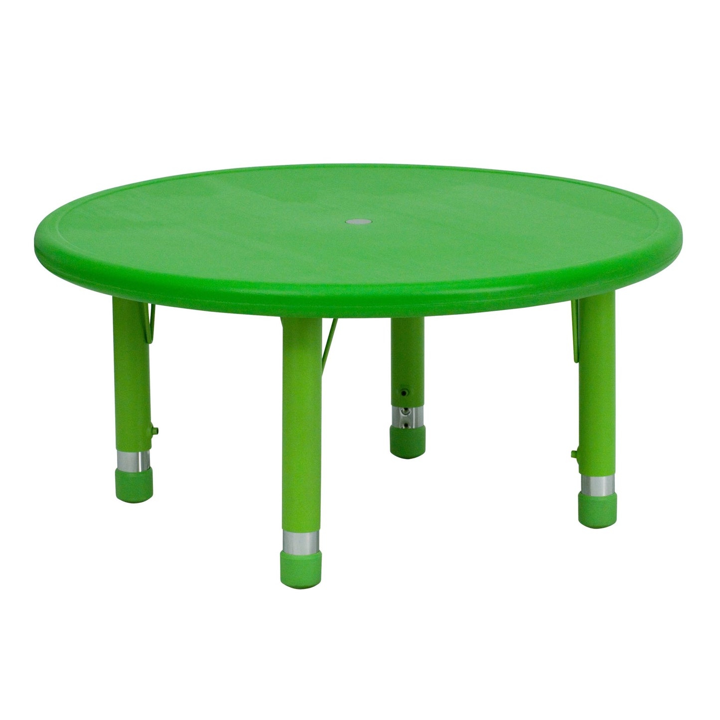 Wren 33'' Round Plastic Height Adjustable Activity Table - SchoolOutlet