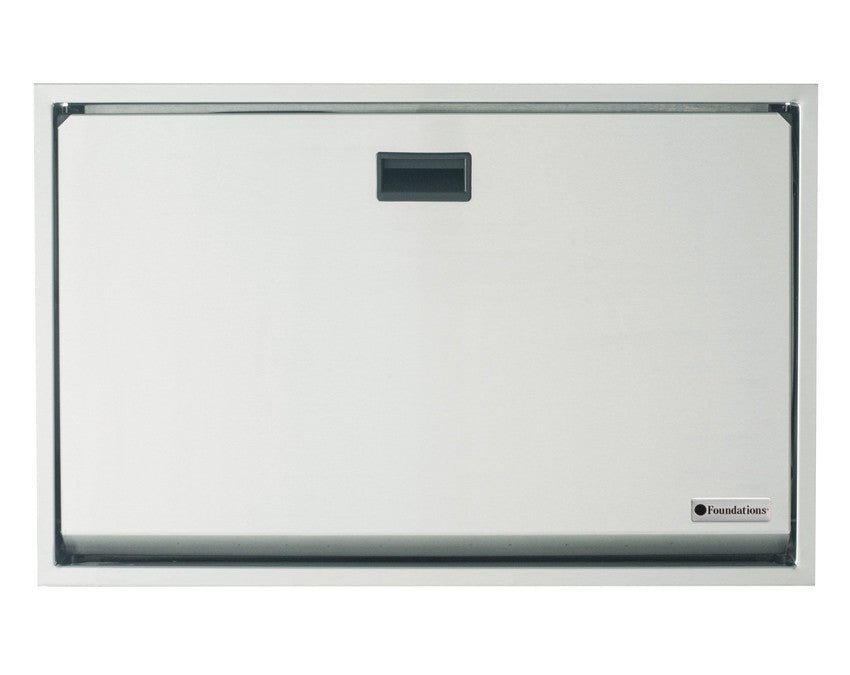 Foundations Premier Stainless Steel Horizontal Diaper Changing Station - Surface Mount(FOU-100SS-SM) - SchoolOutlet