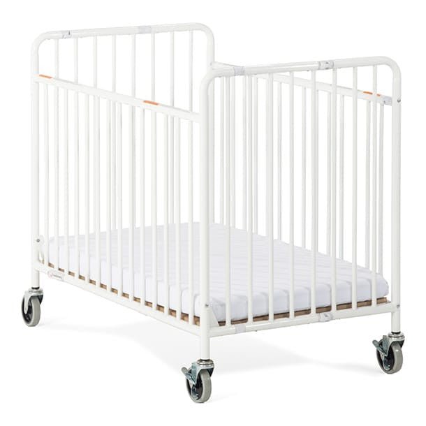 Foundations Stowaway Compact Metal Folding Crib (FOU-1231090) - SchoolOutlet
