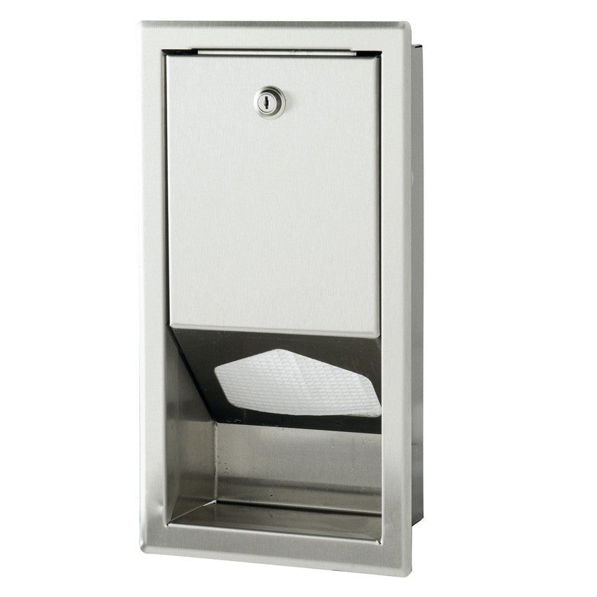 Foundations Wall Mounted Stainless Steel Changing Station Liner Dispenser (FOU-200-SSLD) - SchoolOutlet