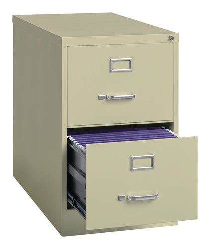 Hirsh 25" Deep Legal Width Metal Vertical File Cabinet, Commercial Grade - SchoolOutlet