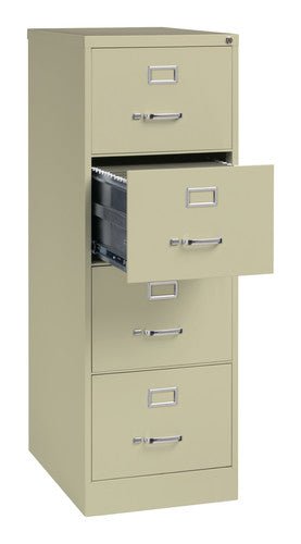 Hirsh 25" Deep Legal Width Metal Vertical File Cabinet, Commercial Grade - SchoolOutlet