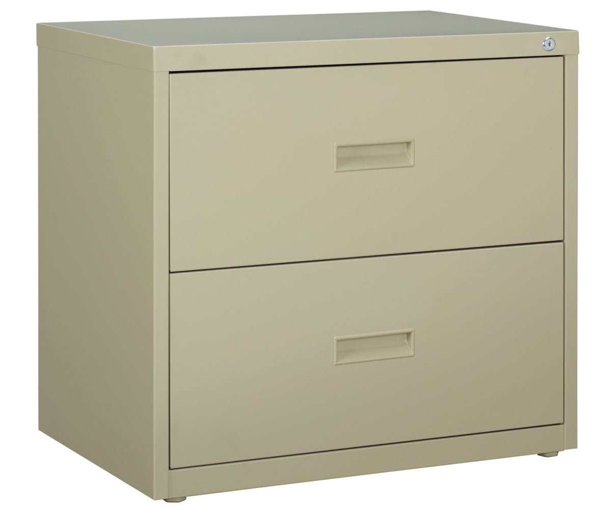 Hirsh 30 Inch Wide 2 Drawer Metal Lateral File Cabinet for Home and Office, Holds Letter, Legal and A4 Hanging Folders - SchoolOutlet