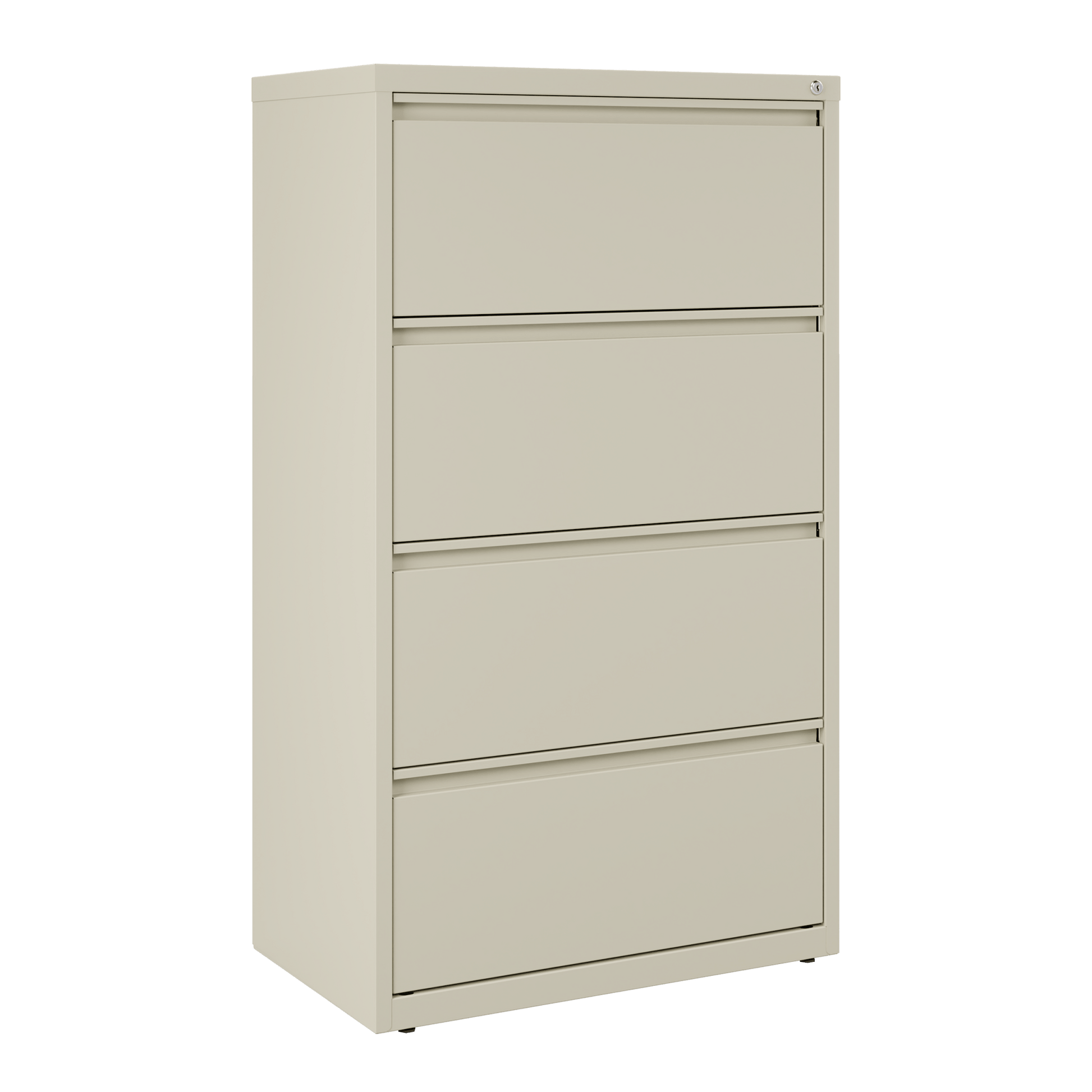 Hirsh Industries Lateral File Cabinet 2 Letter Legal A4 Size File Drawers Putty 30 x 18.62 x 28