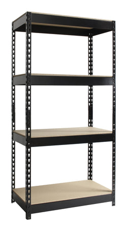 Iron Horse 3800 Riveted Steel Shelving, 4-Shelf Unit, 16"D x 30"W x 60"H