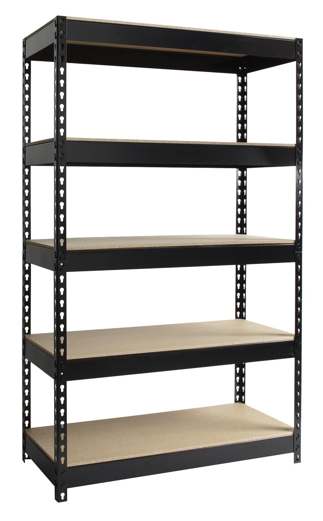 Iron Horse 3800 Riveted Steel Shelving, 5-Shelf Unit, 16"D x 36"W x 60"H - SchoolOutlet