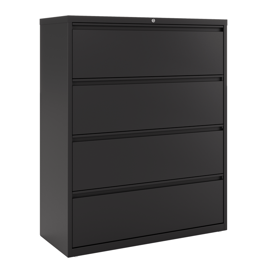 Hirsh 42 inch Wide Metal Lateral File Cabinet for Home and Office, Holds Letter, Legal and A4 Hanging Folders - SchoolOutlet