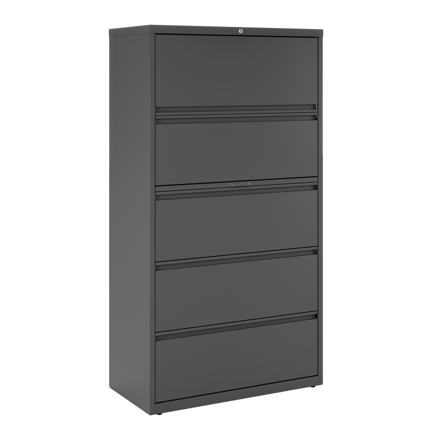 Hirsh 36 Inch Wide Metal Lateral File Cabinet for Home and Office, Holds Letter, Legal and A4 Hanging Folders - SchoolOutlet