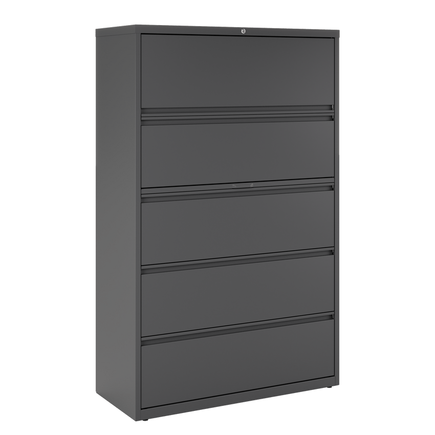 Hirsh 42 inch Wide Metal Lateral File Cabinet for Home and Office, Holds Letter, Legal and A4 Hanging Folders - SchoolOutlet