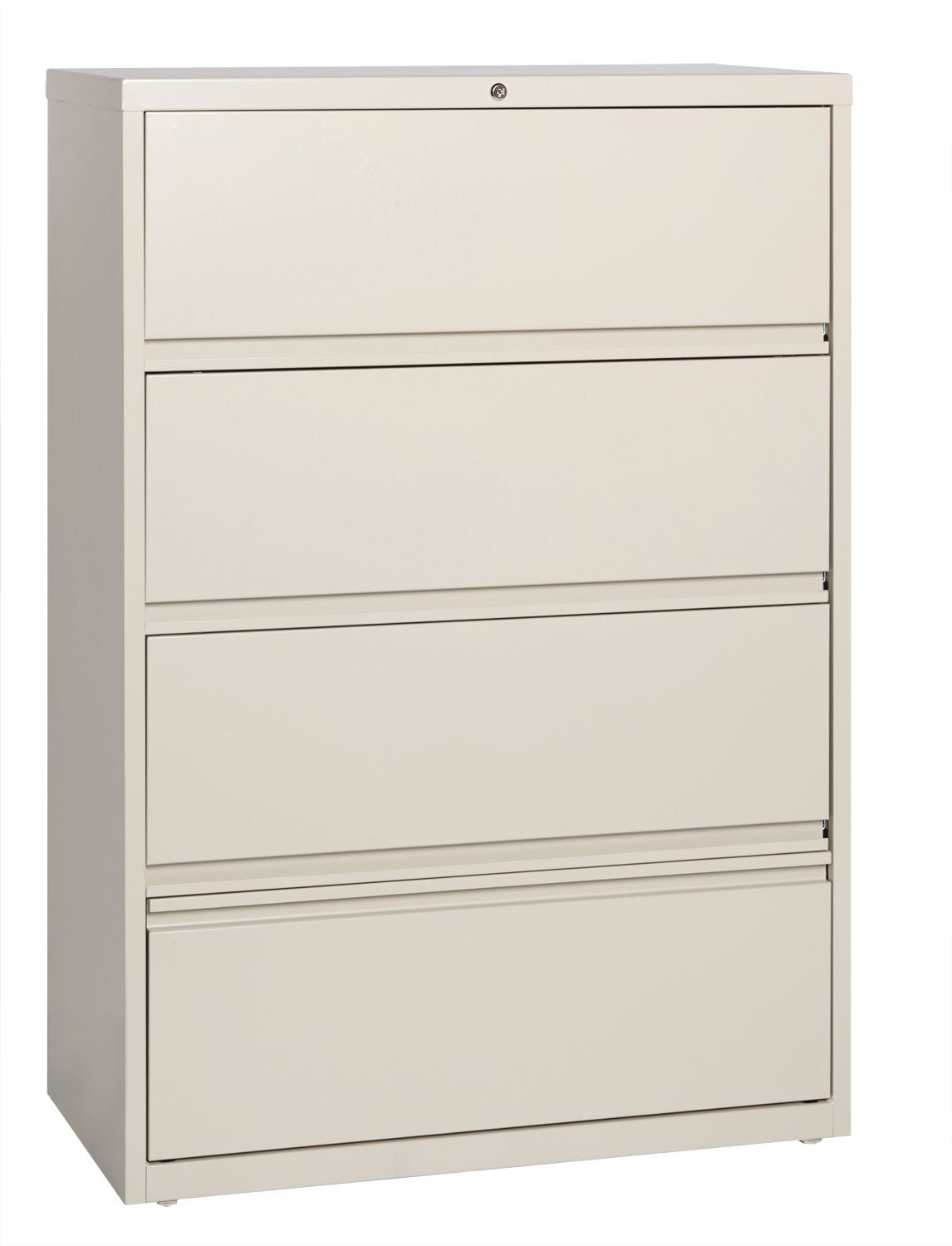 Hirsh 36 inch Wide 4 Drawer Metal Lateral File Cabinet with Roll-Out Shelves for Home and Office, Holds Letter, Legal and A4 Hanging Folders - SchoolOutlet