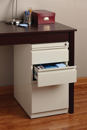 Hirsh 20" Deep Mobile Pedestal File Cabinet 3 Drawer Box-Box-File, Letter Width - SchoolOutlet