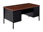 Hirsh Double Pedestal Office Desk with Center Drawer for Home, Office, or School, 30