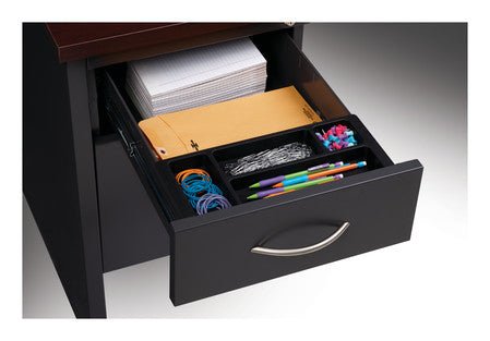 Hirsh Executive Office Modular Double Pedestal File Office Desk, 30" D x 60" W - SchoolOutlet