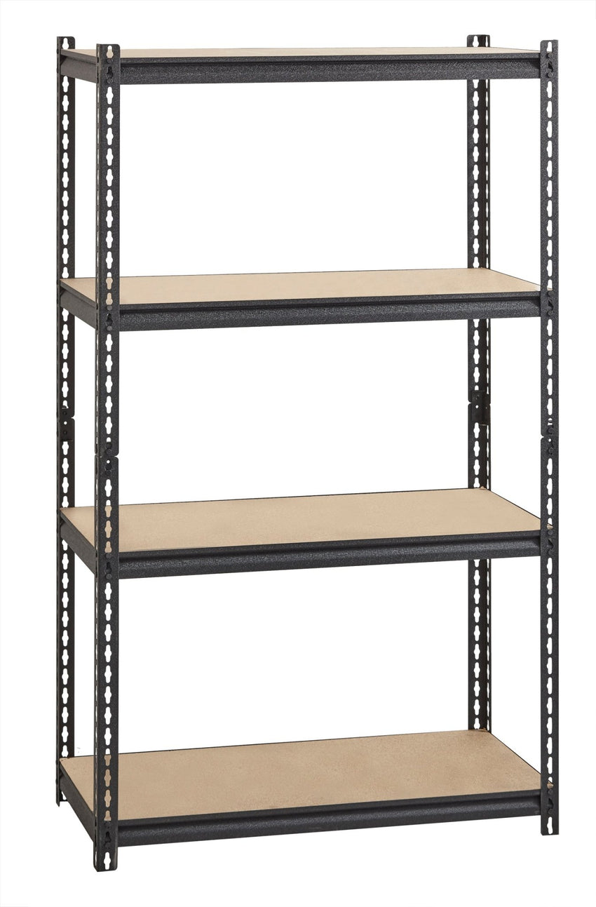 Iron Horse 2300 Riveted Steel Shelving 4-Shelf Unit, 18"D x 36"W x 60"H - SchoolOutlet