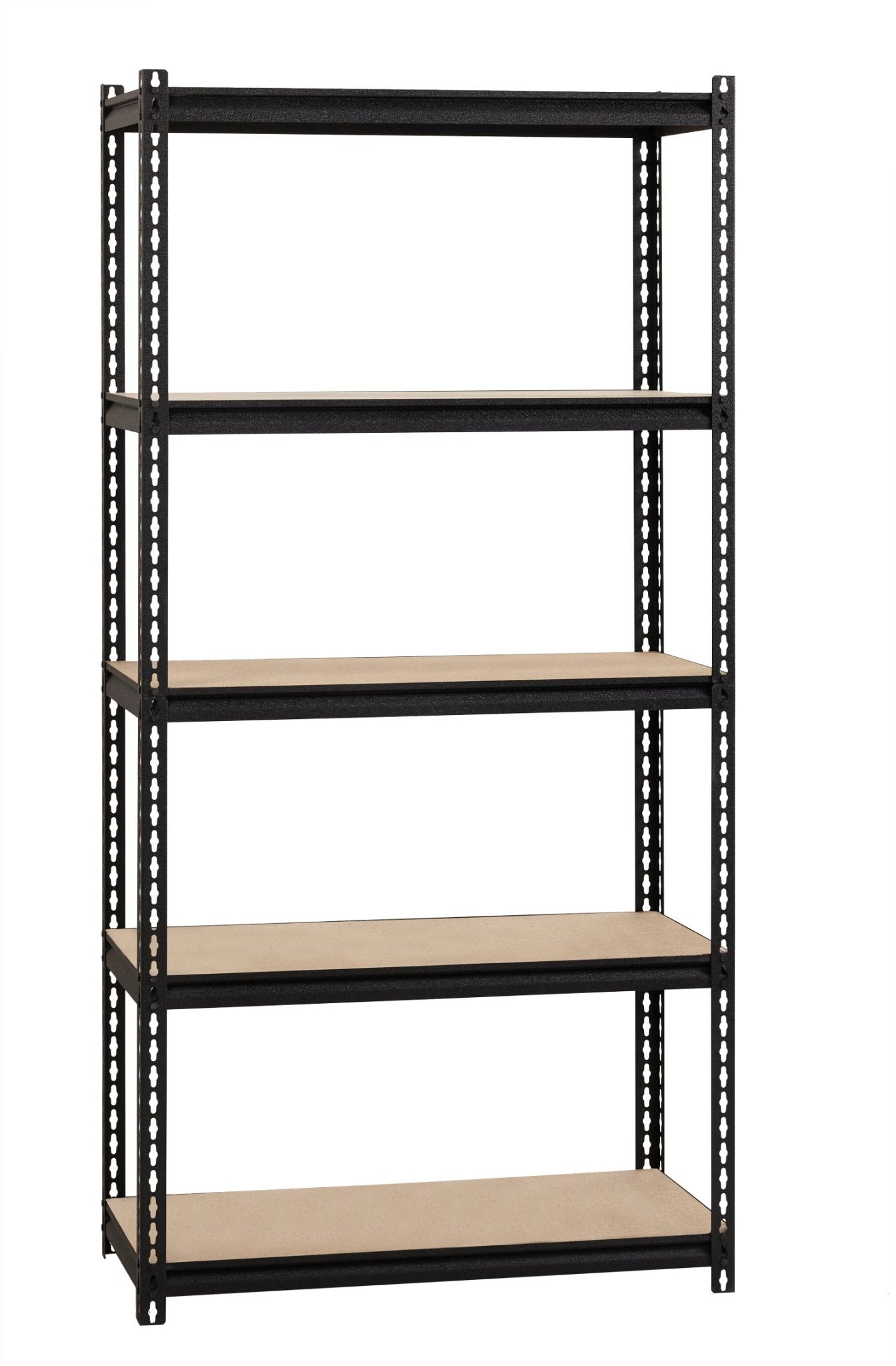 Iron Horse 2300 Riveted Steel Shelving 5-Shelf Unit, 18"D x 36"W x 72"H - SchoolOutlet