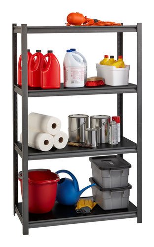 Iron Horse 3200 Riveted Steel Shelving 4-Shelf Unit, 18"D x 36"W x 60"H - SchoolOutlet