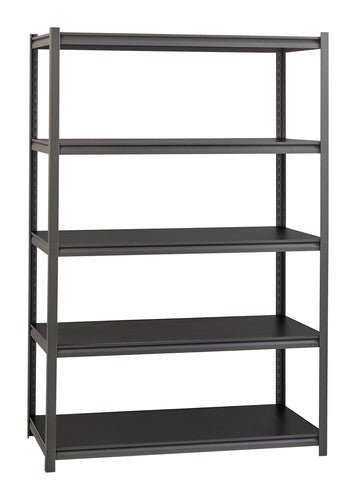 Iron Horse 3200 Riveted Steel Shelving, 5-Shelf, 24"D x 48"W x 72"H - SchoolOutlet