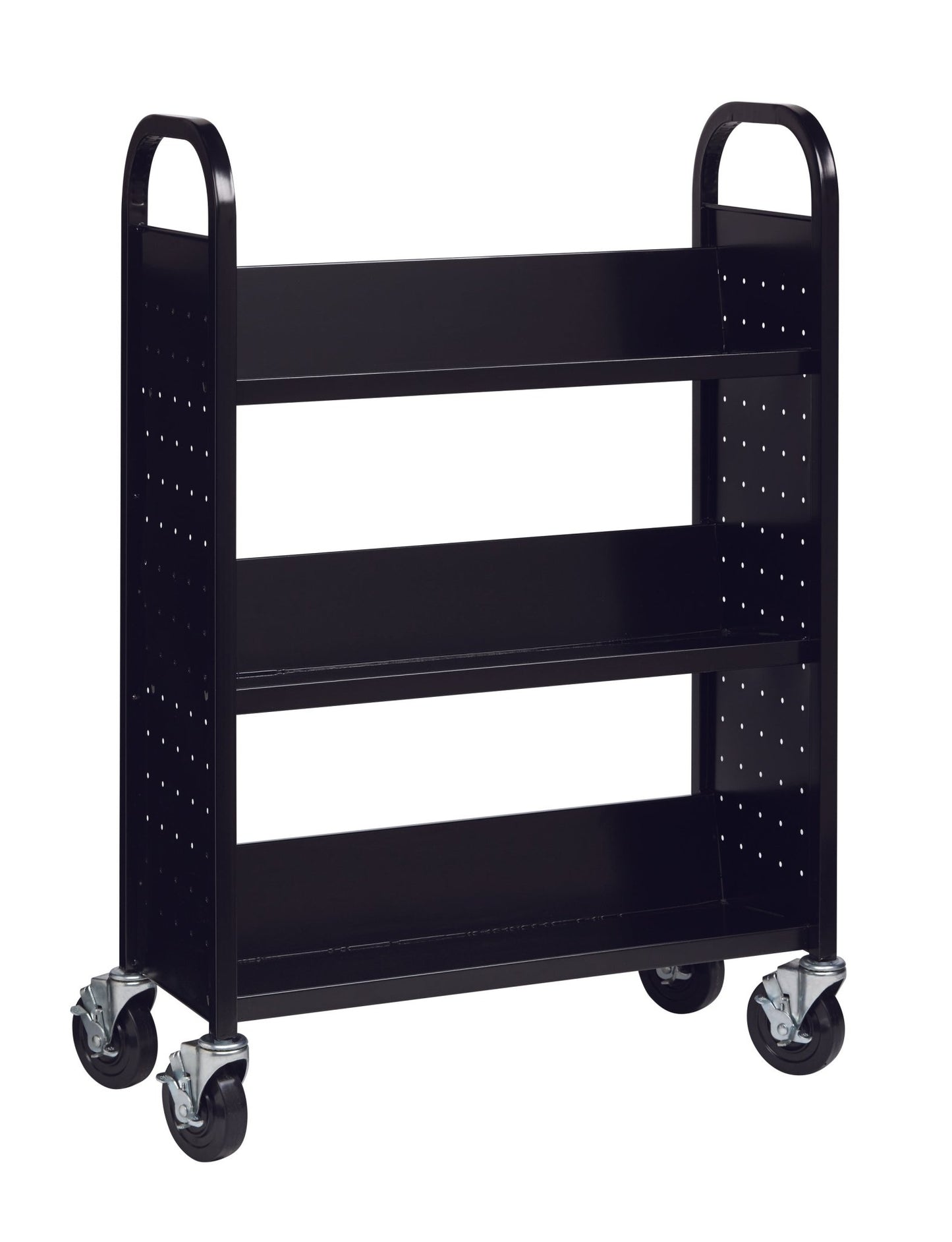 Hirsh Single-sided Mobile Book Cart for Schools - SchoolOutlet