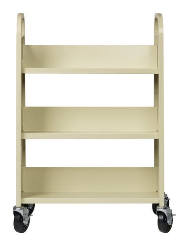 Hirsh Single-sided Mobile Book Cart for Schools - SchoolOutlet