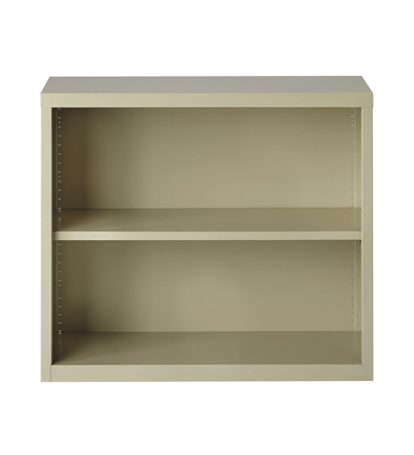 Hirsh 2 Shelf Metal Bookcase, 30in. Height - SchoolOutlet