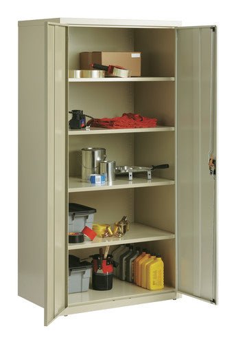 Hirsh Welded Steel Storage Cabinet with 2 Adjustable Shelves, 24"D x 36"W x 72"H - SchoolOutlet