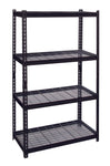 Iron Horse 2300 Riveted Steel Wire Deck Shelving 4-Shelf Unit, 18