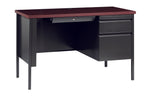 Hirsh Right Hand Single Pedestal File Office Desk for Home, Office, or School, 24