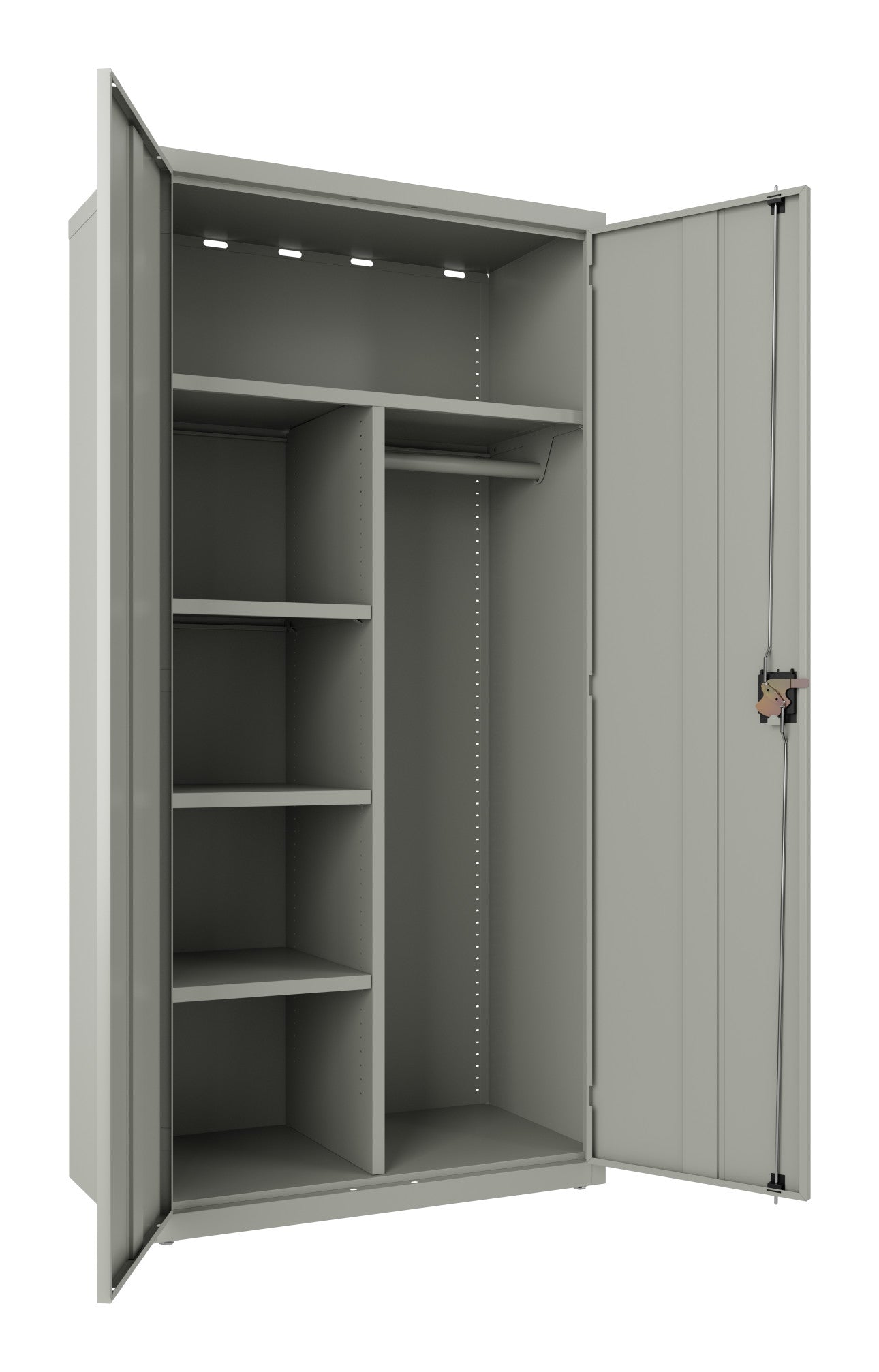 Hirsh Combo Wardrobe Cabinet, 18"D x 36"W x 72"H - SchoolOutlet