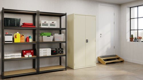 Hirsh Combo Wardrobe Cabinet, 18"D x 36"W x 72"H - SchoolOutlet